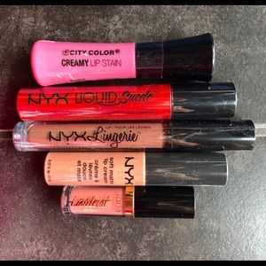 Liquid Lipstick Bundle - NYX, Tarte, & Color City